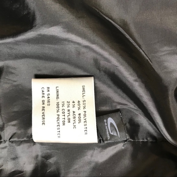 Tweed Ladies Coat Sz 4 Kenneth Cole Mid length Double Breasted Jacket Lined Wool - Picture 10 of 10